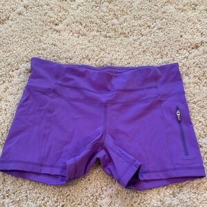Lululemon purple bike shorts
